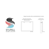 Stupell Industries szomszédsági házak folyó építészet grafikus művészet szürke keretes művészet nyomtatott fali művészet,