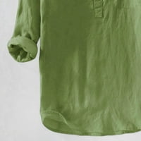 Férfi ingek okozati ing hosszú ujjú felső gomb Pamut vászon egyszínű laza blúz
