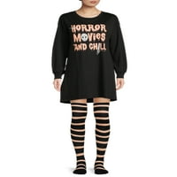 Halloween női és női plusz Horror nyugágy Sleepshirt zokni