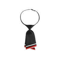 Előre kötött Bowtie a nők számára egyenletes nyakkendő állítható heveder csíkos fekete egy méret