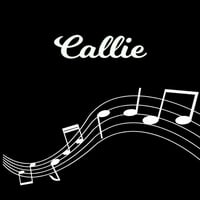 Callie: kották jegyzet kézirat notebook papír - Személyre szabott egyéni utódnév Kezdeti C - Zenész Zeneszerző hangszer