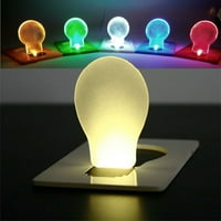 Welling hordozható Ultra-vékony Mini LED pénztárca zseb hitelkártya méretű lámpa éjszakai fény