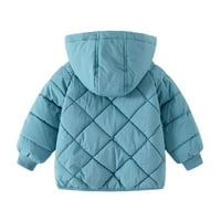 Kisgyermek gyerekek téli kabátok baba fiúk lányok Párnázott könnyű Puffer kabát csecsemő kabát kapucnival 2-7T