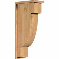 1 2 W 14 D 30 H Alpine Smooth Corbel W hátlap, nyugati piros cédrus