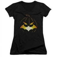 Trevco Batman-Jack O Bat-Junior V-nyakú póló-fekete, 2x