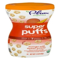 Szilva Organics Super Puffs Organic Veggie & Fruit Grain Puffs Mango & Sweet Potato 1. Oz. Kolistán