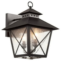 Trans Globe kémény szellőztetett fali lámpa-fekete-14,5 H in