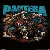 Trends International Pantera Rocker koponya fali poszter 22.375 34