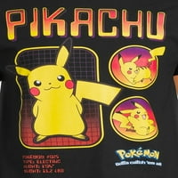 Pokemon Pikachu ruházat, Férfi grafikus Legénység nyak Rövid ujjú póló, s-3XL méretek