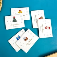 Boldog Karácsonyi Kártyák Mini Xmas Tree Deer Santa Üdvözlőlap Új Év