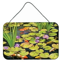 Carolines Treasures PRS4050DS Koi Pond II falra vagy ajtóra lógó nyomatok 8x12, Többszínű