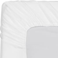 Amay 800tc Organic Cotton Twin XL méretű felszerelt lap illeszkedik matrac akár mély zseb, kékeszöld szilárd
