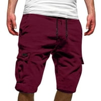 Labakihah Férfi nadrág férfi nyári alkalmi Plusz méretű Multi Pocket Tooling sport rövidnadrág öt pont nadrág