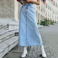 Aayomet Plusz méretű szoknya női európai és amerikai alkalmi divatos magas derék vékony Aline farmer szoknya, BU nagy
