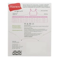 Hanes lányok eredeti Pamut Stretch Crop Cami, 4-csomag, S-XL méretek