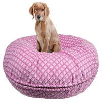 Bessie és Barnie Signature Pink It kerítés luxus extra plüss fau prém bagel kisállat kutya ágy