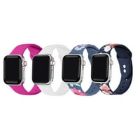 Szilikon nyomtatási és szilárd csere sávok az Apple Watch sorozatához 1,2,3,4,5,6,7, & SE - SEE