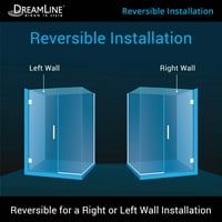 Dreamline Unidoor Plus in. W in. D in.