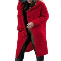 Uerlsty női pamut pulóver kötött kardigán Gombos kapucnis kabát felöltő S-5XL