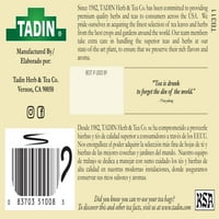 Tadin Herb & Tea Co. Kamilla és ánizs gyógytea, koffeinmentes, Teazsákok, 6