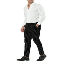 Egyedi olcsó férfiak csíkos nadrág vékony fitt lapos elülső üzleti nadrág