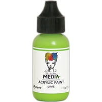 Dina Wakley Media nehéz test akril festék 1oz-Lime