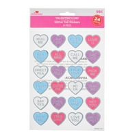 A Valentine Glitter Foil Hearts matricák megünneplésének módja
