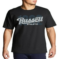 Russell Athletic Big Men's Script Logo rövid ujjú póló, Méretek XLT-6XL