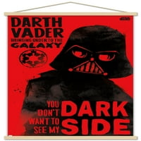Csillagok háborúja: Saga-Vader sötét oldalfal poszter fa mágneses kerettel, 22.375 34