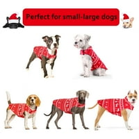 Karácsonyi kutya meleg gyapjú mellény téli kabát bolyhos kabát reverzibilis kutyák hám ruhák őszi és téli