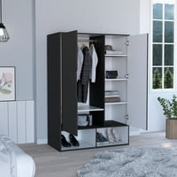 Boahaus Gera modern szekrény tágas szekrény fekete