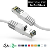 0.5 Ft Cat5E Árnyékolt Ethernet Hálózat Bootolt Kábel Fehér, Csomag