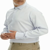 Haggar férfiak teljesítményű stretchruha ing hosszú ujjú