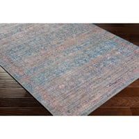 Giancarlo Blue Pink 6'7 9 'hagyományos gép mosható téglalap terület szőnyeg