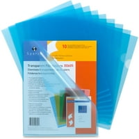 Sparco átlátszó kék Poly Fájltartók, csomagonként