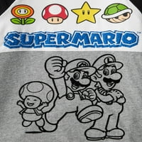 Super Mario Bros. Hosszú Ujjú Divat Póló