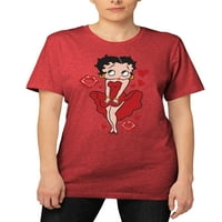 Betty Boop ruha és megcsókolja a grafikus pólót