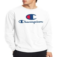 Champion férfi Hosszú ujjú Classic C Logo grafikus póló, S-2XL méretek
