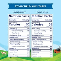 Stonyfield Organic Kids Lowfat Joghurt csövek, Cherry & Berry, Oz., CT