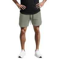 Aktív rövidnadrág férfiaknak Trend ifjúsági nyári rövidnadrág Fitness nadrág futó színű férfi szilárd nadrág Férfi
