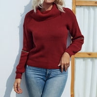 TrendVibe Női alkalmi könnyű felső laza pulóver akril Egyszínű Női pulóverek Alkalmi Hosszú ujjú őszi Pulóver Felsők
