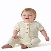 Modern pillanatok: Gerber Baby Boy vagy Girl Unise Waffle Romper, 2 -Pack, Méretek - Hónapok