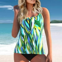 Táplálkozó gödröcske női Szexi Slim Fit nyomtatott Parittya osztott Bugyi Bikini Plus Size fürdőruha Világoskék L