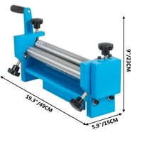 SJ Slip Roll formázó gép fémlemez Roller Gauge enyhe acél 12 alkotó szélesség hajtókar fogantyú & Vastagság beállítása