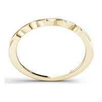 Carat T.W. Gyémánt 10KT sárga arany divatgyűrű