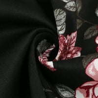 Idoravan női nyári póló ruha Clearance Divat Női nyári Retro alkalmi pulóver nyomtatás szexi rövid ujjú hosszú ruha