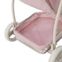 Olivia kis világa pöttyös hercegnő 2-in-Baby baba babakocsi, rózsaszín