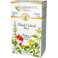 Celebration Herbals Organic Herbal Tea Koffeinmentes Fekete Cohosh Root Gyógytea Táskák