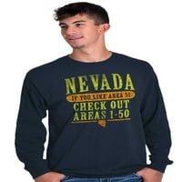 Aliens Hosszú ujjú pólók ingek pólók Nevada Area Vintage NV idegen űrhajó