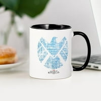 CafePress-SHIELD Logo Alien Writing bögre-oz kerámia bögre-újdonság kávé Tea csésze